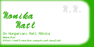 monika matl business card